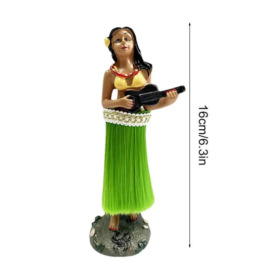 Hula Girl Dashboard Figure with Ukulele – 16cm
