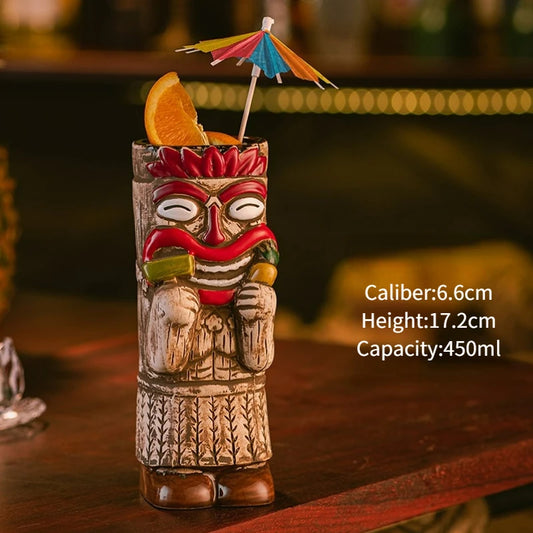 Jungle Joy Tiki Mug 450ml Ceramic Cocktail Cup