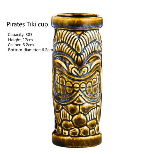 Pirates Tiki Cup 385ml Ceramic Cocktail Mug