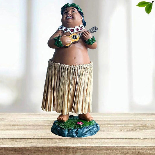 Hawaiian Hula Girl Figure with Ukulele