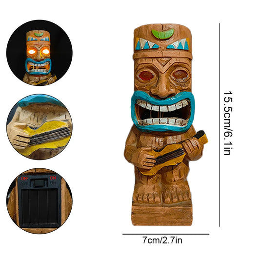 Tiki Guitar Player Figure Mug