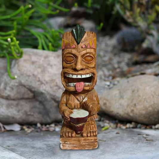 Tiki Drum Player Figure Mug