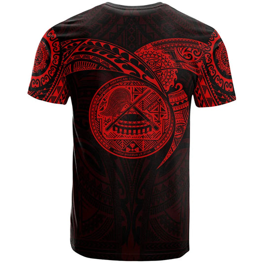 Samoa Tribal Pattern Black & Red T-Shirt (Unisex - Adults & Kids)