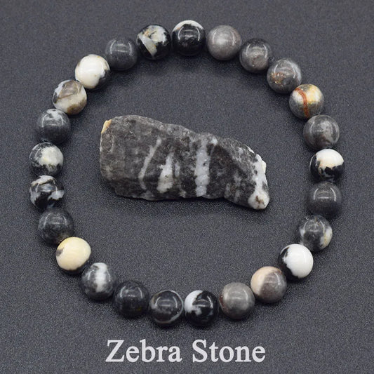 Zebra Stone Bracelet